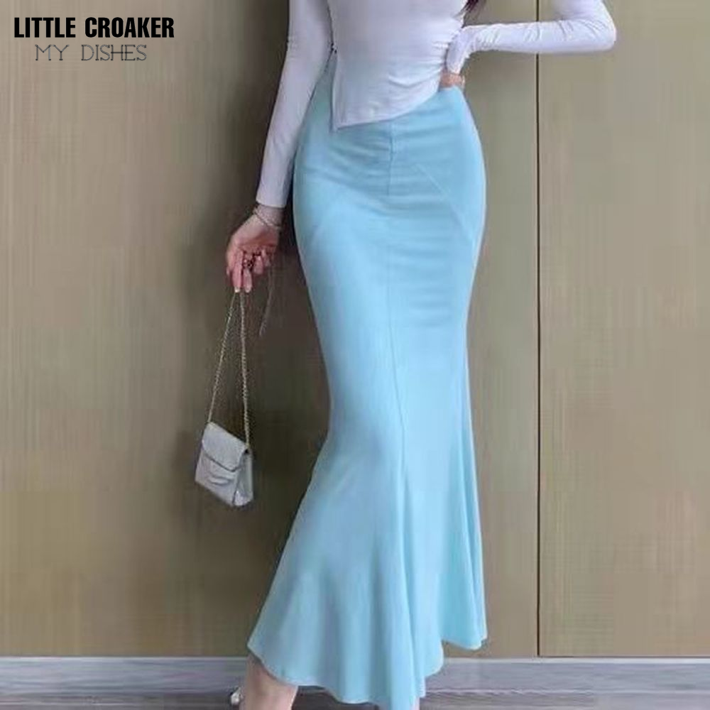 Women  Punk Style Retro Jacquard Mermaid Skirt Halloween Gothic Victorian Steampunk Long Bodycon Ruffle Fishtail Tiered