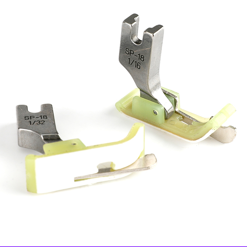 SP-18 Left and Right Side Stop Plastic Presser Foot Flat Plastic Presser Foot with Knife Open Thread Tangent Presser Foot