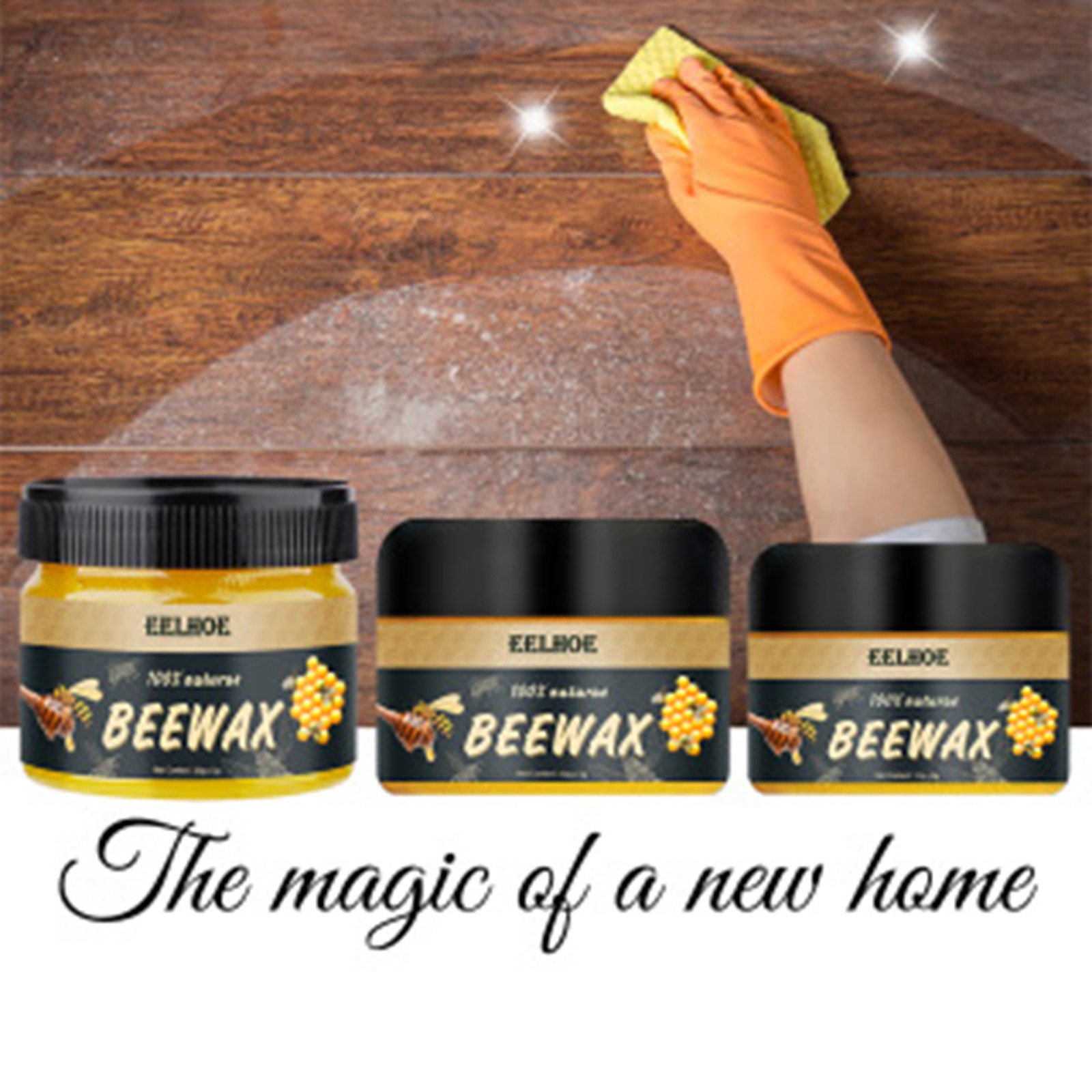 Wood Care Wax Solid Wood Furniture Polishing Seasoning Beeswax Polisher Waterproof Furniture Care Maintenance Beeswax 20/40/85g