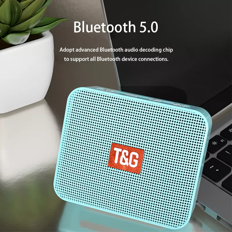 Mini Portable Bluetooth Speaker Small Wireless Music Column Subwoofer USB Speakers for Phones with TF FM Radio Built-in Mic