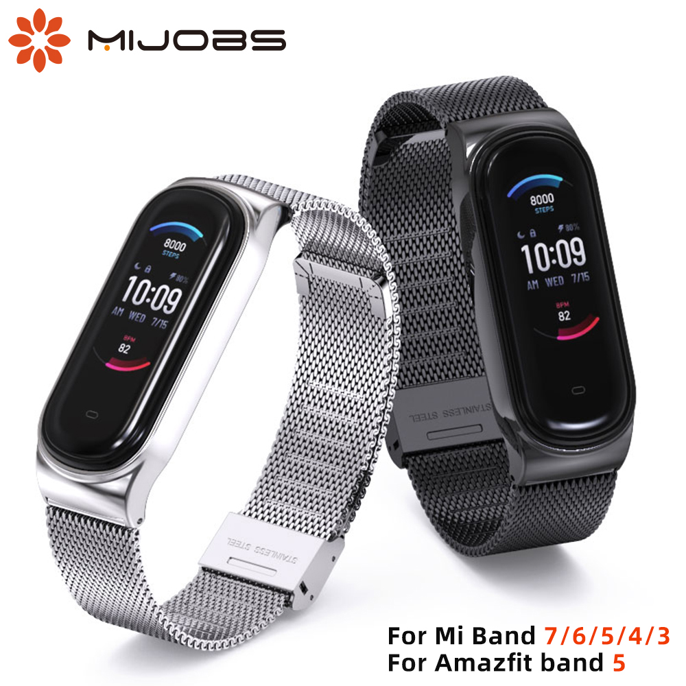 Strap for Amazfit Band 5 Smart Bracelet Wristband for Mi Band 6 5 4 3 Miband 7 4 Strap Wrist Belt For Xiaomi Mi Band 5 7 Strap