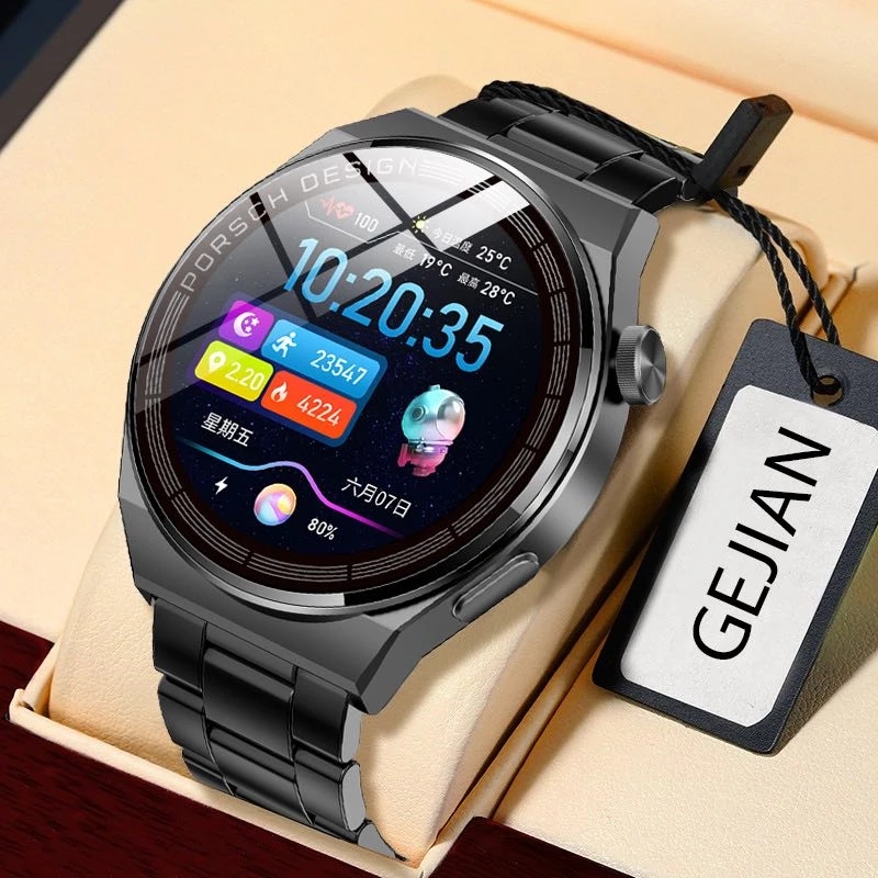 GEJIAN Smart Watch Men's  Sports Fitness IP68 Waterproof Bluetooth Call Smart Bracelet for Xiaomi Phone Android ios