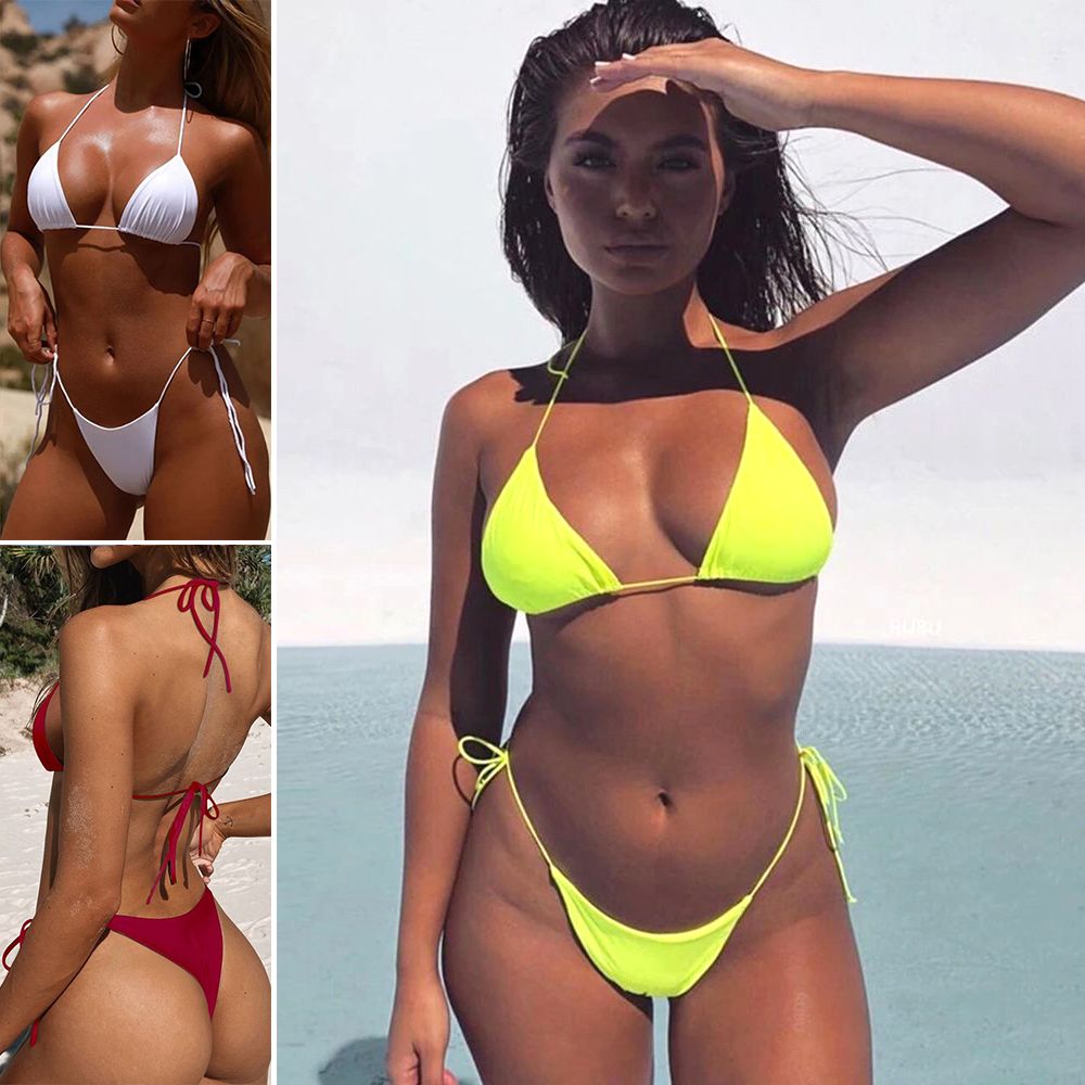 Woman Adjustable Sexy Backless Underwear Bra Set Bralette Panties