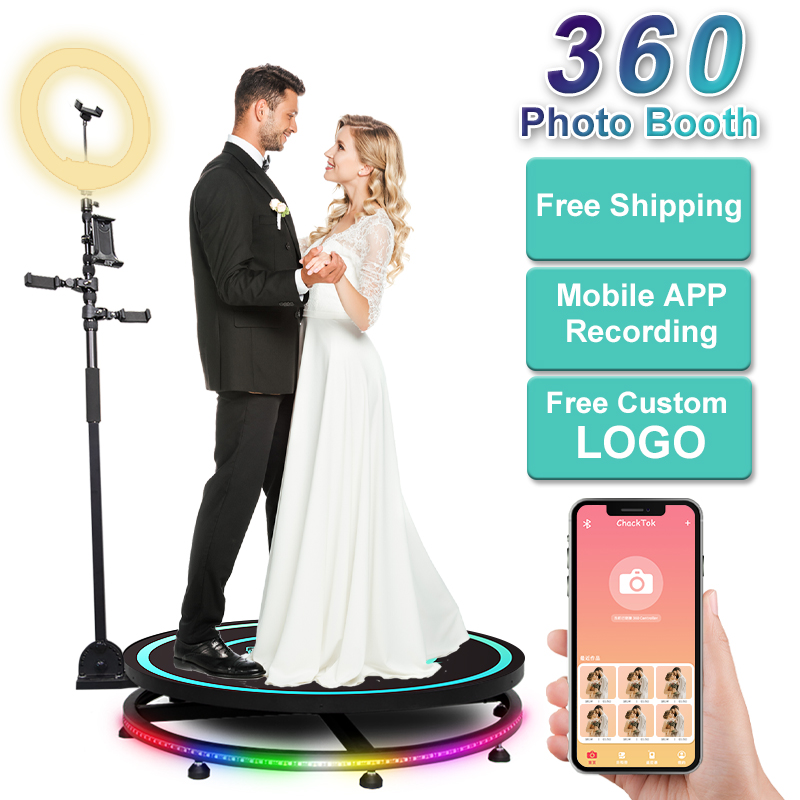 80 100 115Cm Party Slow Rotating Spinning Camera 360 Degree Pobooth Automatic Video 360 Po Booth