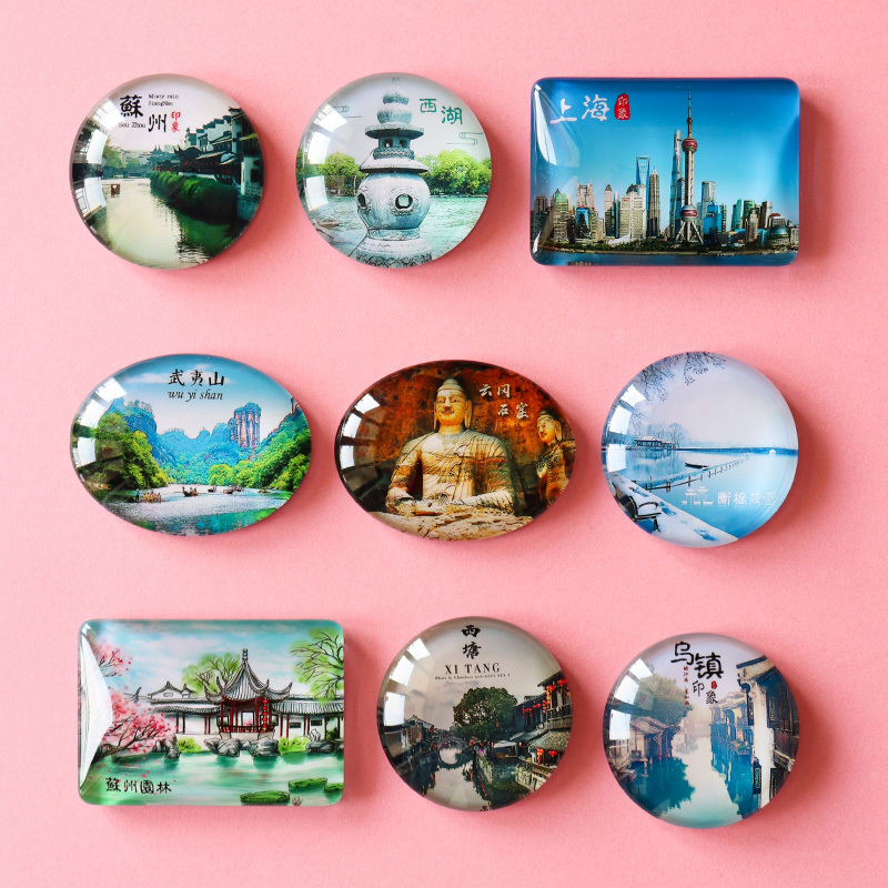 DIY Po Custom fridge magnet Personalized Customized Glass Cabochon Family Lovers Baby decoration Gifts