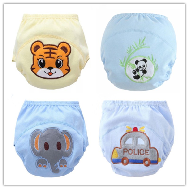 4pc/L Baby Training Pant Underwear Cotton Learning/Study Infant Diapers Suit 12-16kg