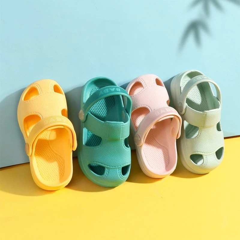 Summer Baby Hole Shoes  Children Nice Non -slip Soft Floor Old  Girl Beach Sandals 1 -5 Years