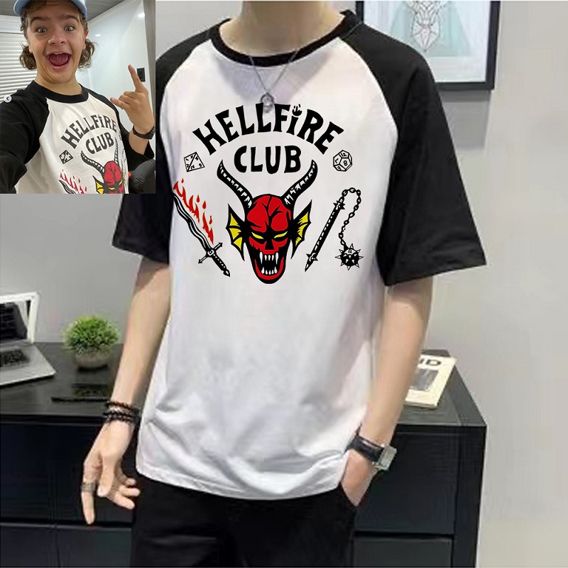 Stranger Things 4 T Shirts Mike Tee Shirt Harajuku T-Shirt  Hellfire Club Men Clothing Hip Hop Tshirt Unisex Summer Tops