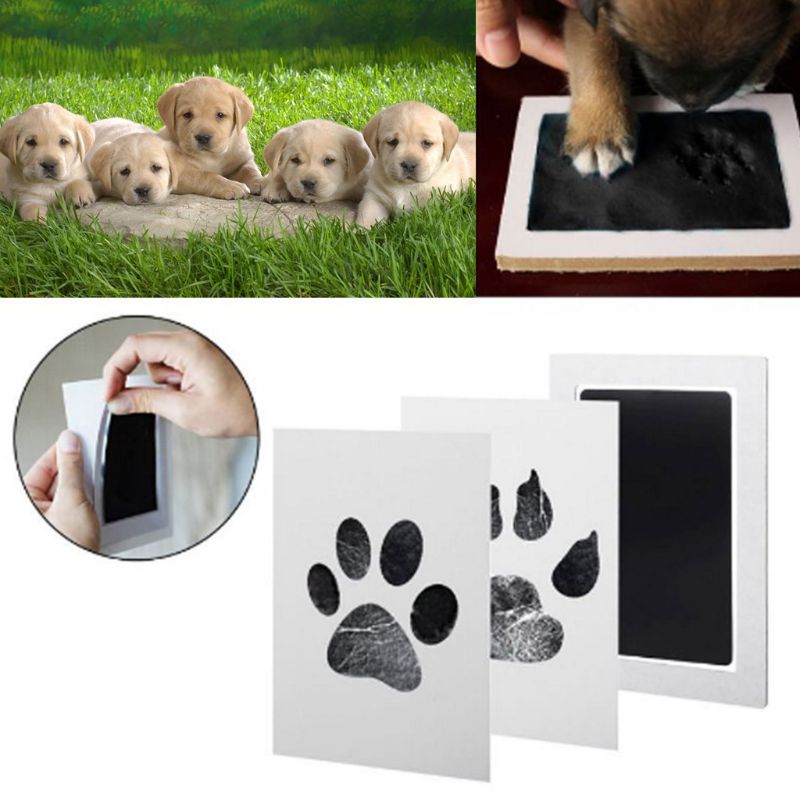 Baby Handprint Footprint Ink Pads Kits Pet Dog Paw Print Souvenir Safe Non-Toxic Gifts B03E