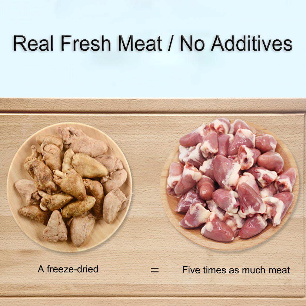 Freeze Dried Chicken Heart For Cats Dogs Food FD Pet Snacks Pet Treat Freeze Dry Food