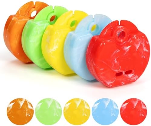 Retainer Case, Aligner Guard Large Attaching Hole Orthodontic Marble Style Denture Storage Holder Box, Slim With Vent Holes Container, Snap Lock Dental Appliance Storage, Pack of 5.