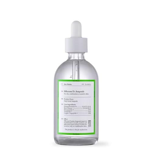 Effectem D Solution Ampoule Serum, Daily Facial Serum, Sebum and Pore Care. (1.69 fl oz)