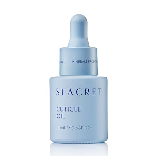 SEACRET CUTICLE OIL: Dead Sea Mineral Nail Care Treatment with Calendula, Argan, Jojoba, Sweet Almond, & Grape Seed Oils, and Vitamin E, Protects and softens All Nail Types, Made in Israel (20ml)