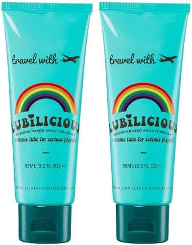 Lubilicious Super Silky Silicone Based Lube 2-Pack – Premium Personal Lubricant – Long-Lasting Silicone Lube for Smooth Application – Discreet Lubricants for Privacy