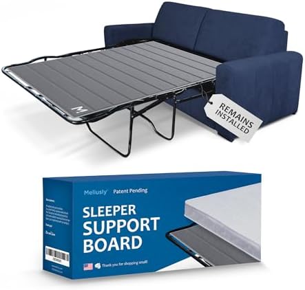 Permanently Installed Sleeper Sofa Support Board (Queen Size) Patent Pending Sleeper Sofa Support for Sofa Bed, Sleep Sofa Bar Shield for Sofa Bed or Pullout Couch Mattress, Metal Bar Support Slats