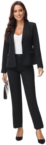 MODFUL Women Suits 2 Piece Set Pant Business Suits for Women Suits for Work Professional Ladies Pant Suits