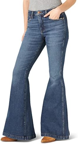Wrangler Women's Retro High Rise Trumpet Flare Jeans
