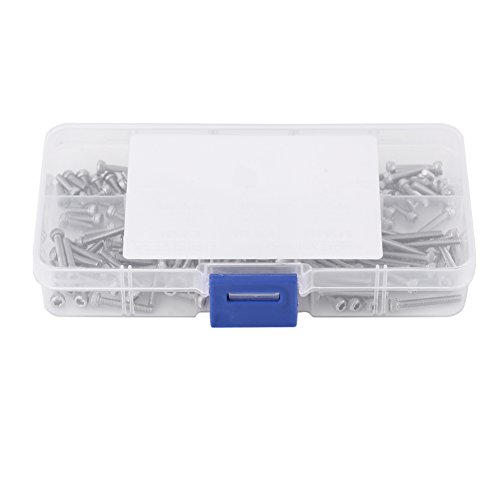 210pcs M2.5 Metric Bolt Set Stainless, M2.5×12 Hex Socket Head, 2.5 Mm Stainless Socket Head, Hex Socket Screws Assorted for Office Appliance, Communication Equipment