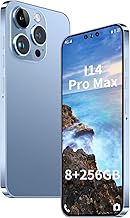 Unlocked Android Phone A14 ProMax Smartphone 8GB+256GB cell phone 24MP+50MP Camera Pixels 6000mAh Battery for Extended Standby 6.7 inch HD Screen mobile phone 5G Dual SIM Card Capability (Blue)
