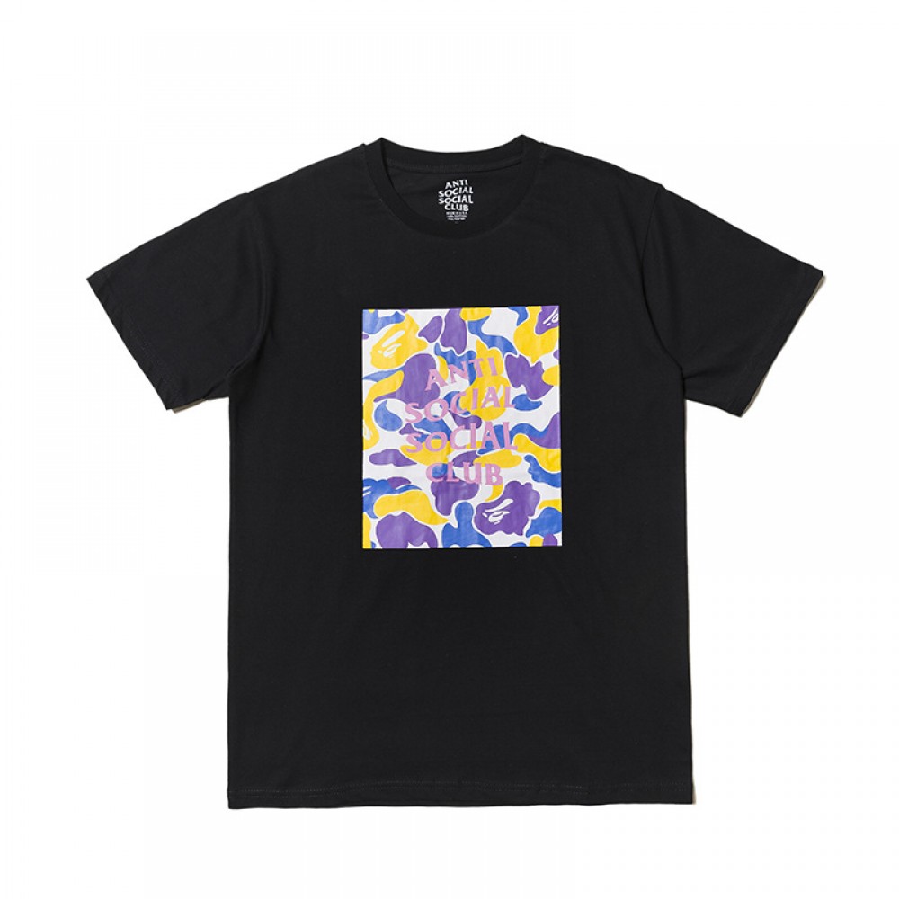 Anti Social Social Club ASSC x BAPE Camo Logo Tee