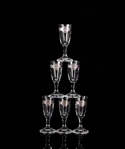 Replicas versace home silver crystal goblet